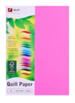 Quill Office Paper A4 80gsm Fluoro Pink Pk500