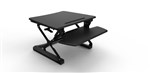 Rapidline Riser Adjustable Desk Medium Black 890 X 590 X 150500mm Each