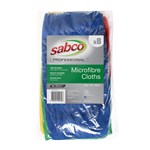 Sabco Mixed Coloured Microfibre Cloths 8 Pack