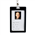 Rexel ID Coloured Plastic Card Holder Portrait Black 6 Pack