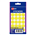 Avery Stickers Dot Fluoro Yellow 120 Pack