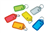Kevron Keytag Clicktag Assorted Colours 50 Pack