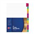 Avery Dividers Jan to Dec Mylar A4 Fluoro Multicoloured