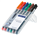 Staedtler 318WP6 Permanent Fine Assorted Wallet 6