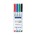 Staedtler 301 Lumocolor Whiteboard Markers Assorted Wallet 4