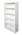 Rapidline Open Bookcase Adjustable Shelves Light Grey 1800mm Each